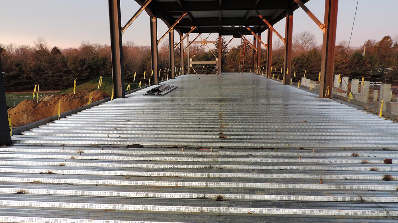 Monmouth University Stadium Project – Decking And Concrete Columns | B. Harvey Construction