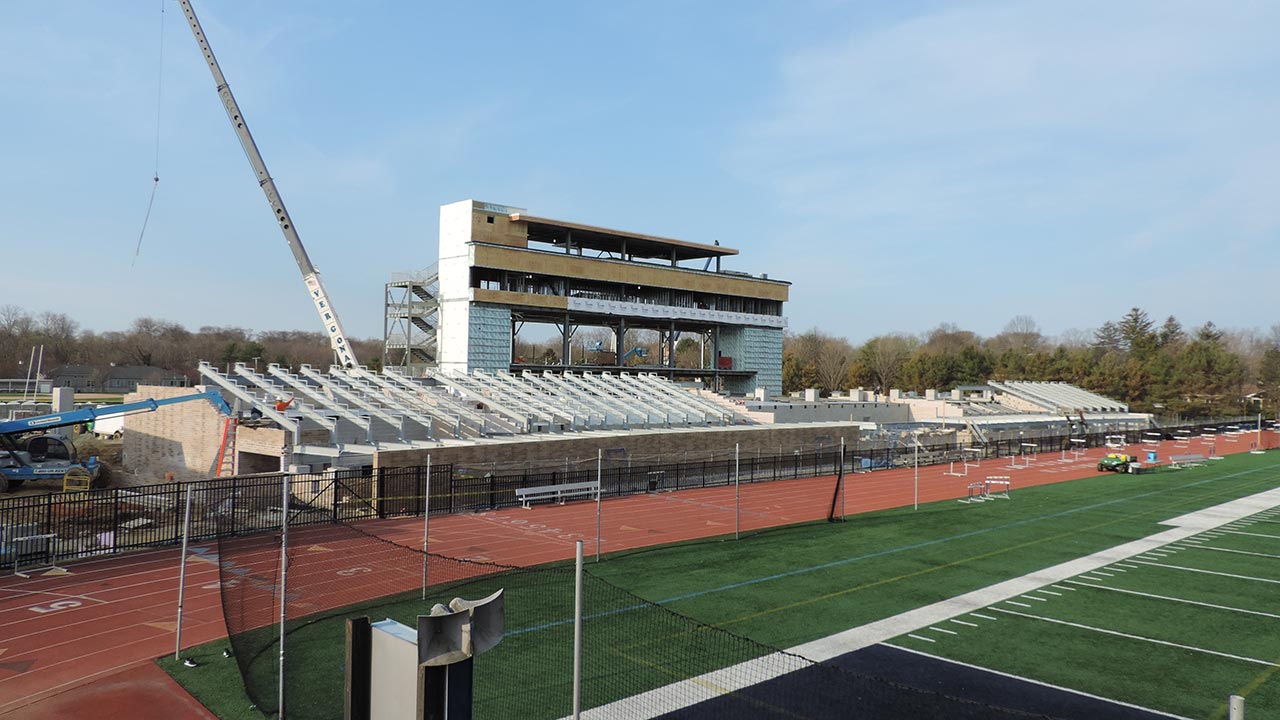 Construction Update: Monmouth University Stadium | B. Harvey Construction